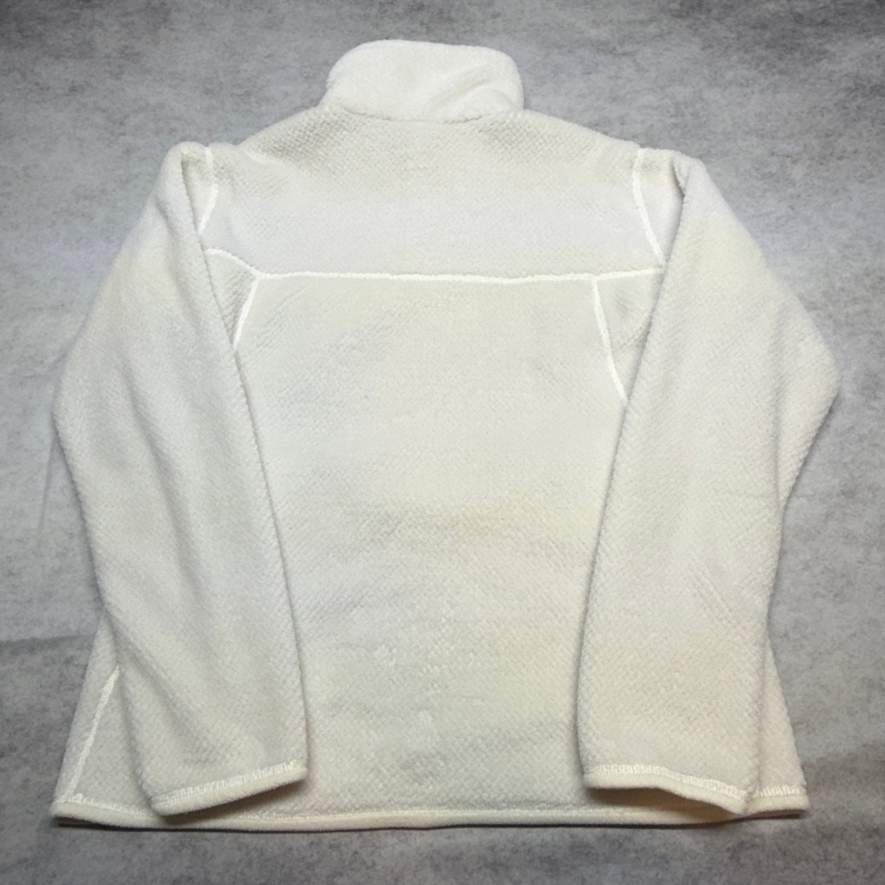 Patagonia Re-Tool Snap-T Fleece Pullover Cream White Polartec Womens Large - Picture 4 of 7